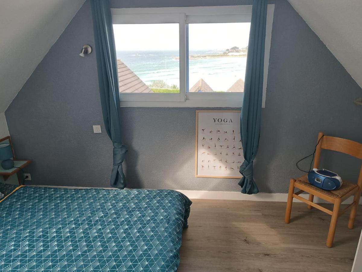 Maisonnette Vue Mer Panoramique Trestel Plage 4 Personnes Trévou-Tréguignec Buitenkant foto